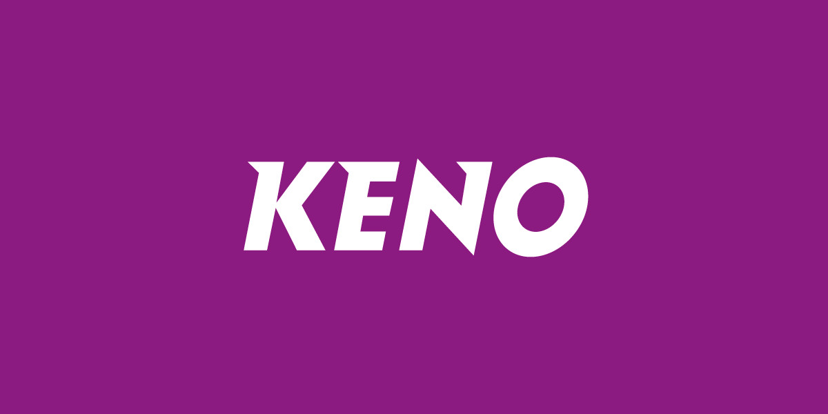 Logo KENO auf lila Hintergrund